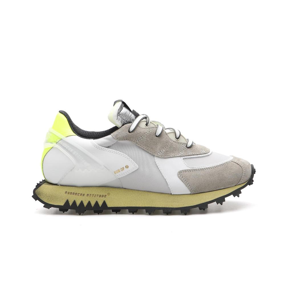 RUN OF Ambush sneakers in pelle e nylon con suola gialla Sottocosto