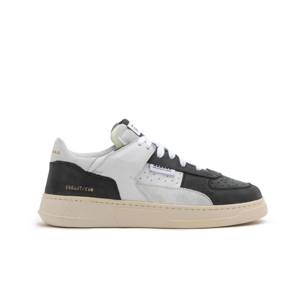 RUN OF Buio sneakers | in pelle bianca e nera con talloncino bianco % Saldi Di Fabbrica
