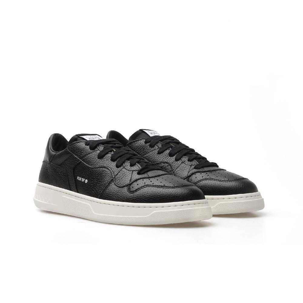 RUN OF Classen sneakers in pelle nera con talloncino nero I Più Venduti