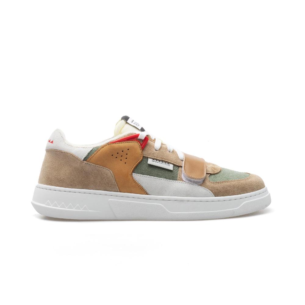 RUN OF Foam RS sneakers in pelle pelle scamosciata e tela di cotone % Negozio