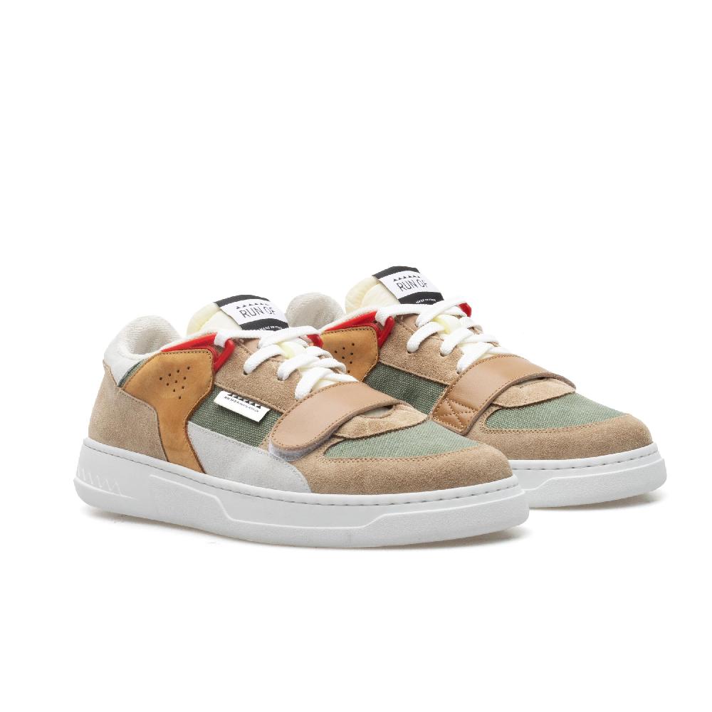 RUN OF Foam RS sneakers in pelle pelle scamosciata e tela di cotone % Negozio
