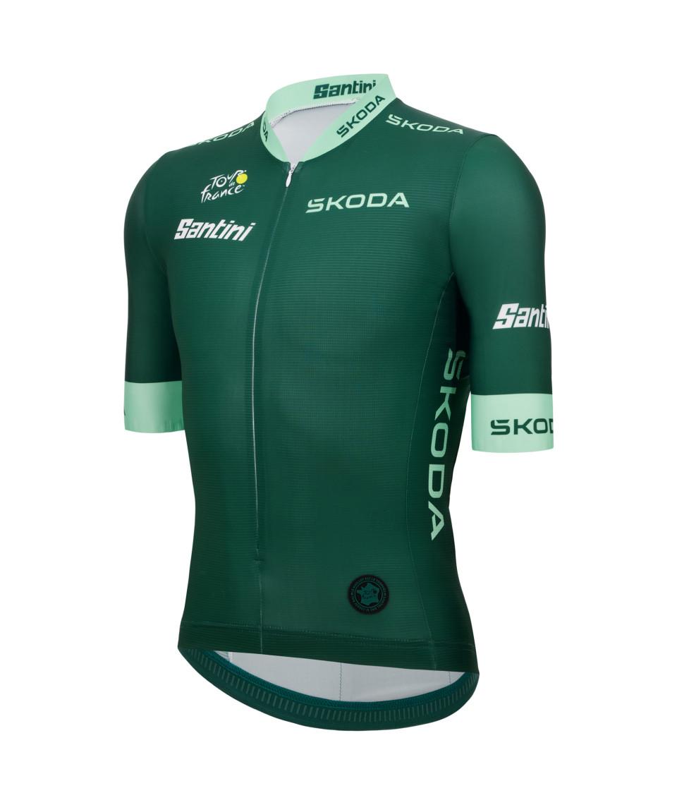 Santini Maglia Verde del Tour de France - MIGLIOR VELOCISTA - MAGLIA Qualità