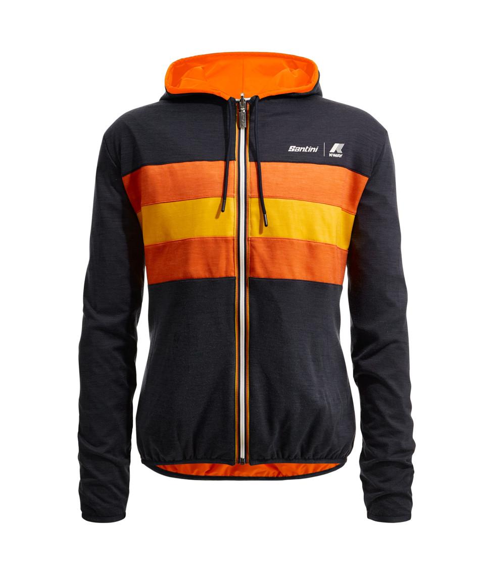 Santini SANTINI x K-WAY - GIACCA ANTIVENTO REVERSIBILE Soddisfazione Garantita