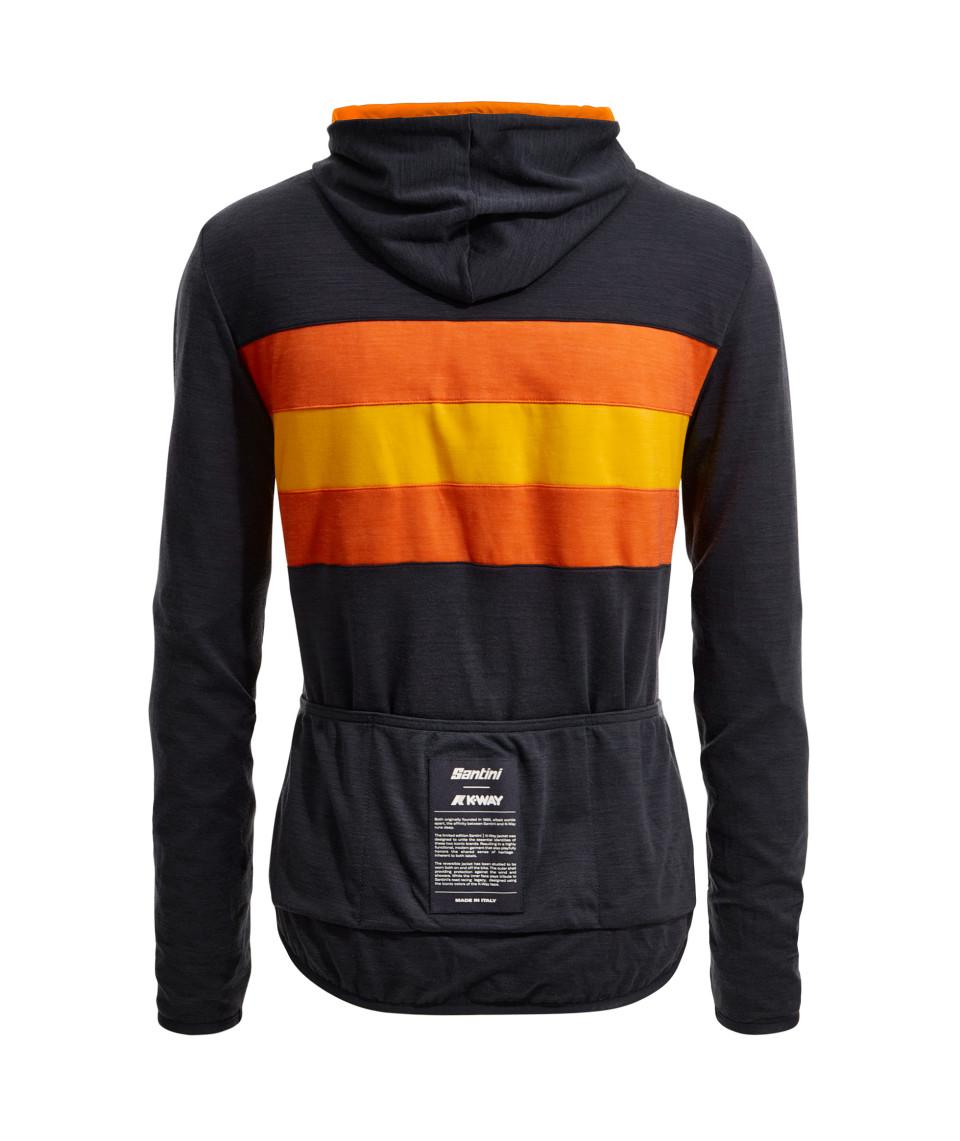 Santini SANTINI x K-WAY - GIACCA ANTIVENTO REVERSIBILE Soddisfazione Garantita