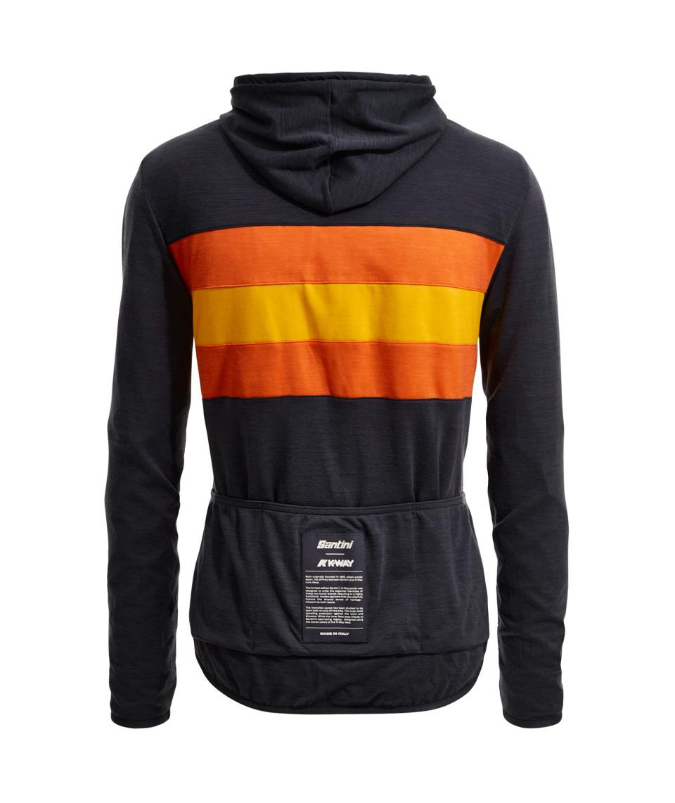Santini SANTINI x K-WAY - GIACCA ANTIVENTO REVERSIBILE Qualità Garantita