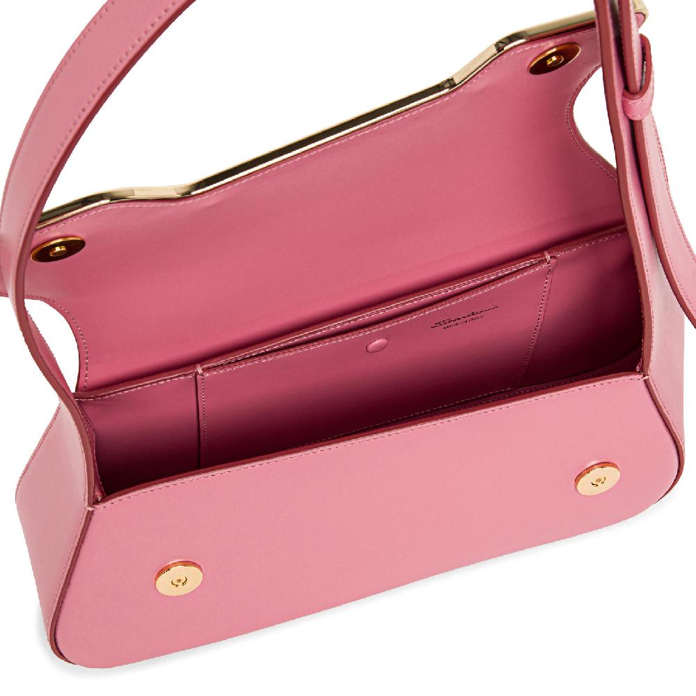 Santoni Borsa ThePluto in pelle rosa Italia