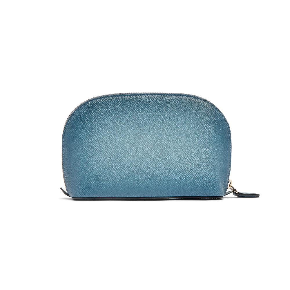 Santoni Pouch in Saffiano azzurro Soddisfazione Garantita