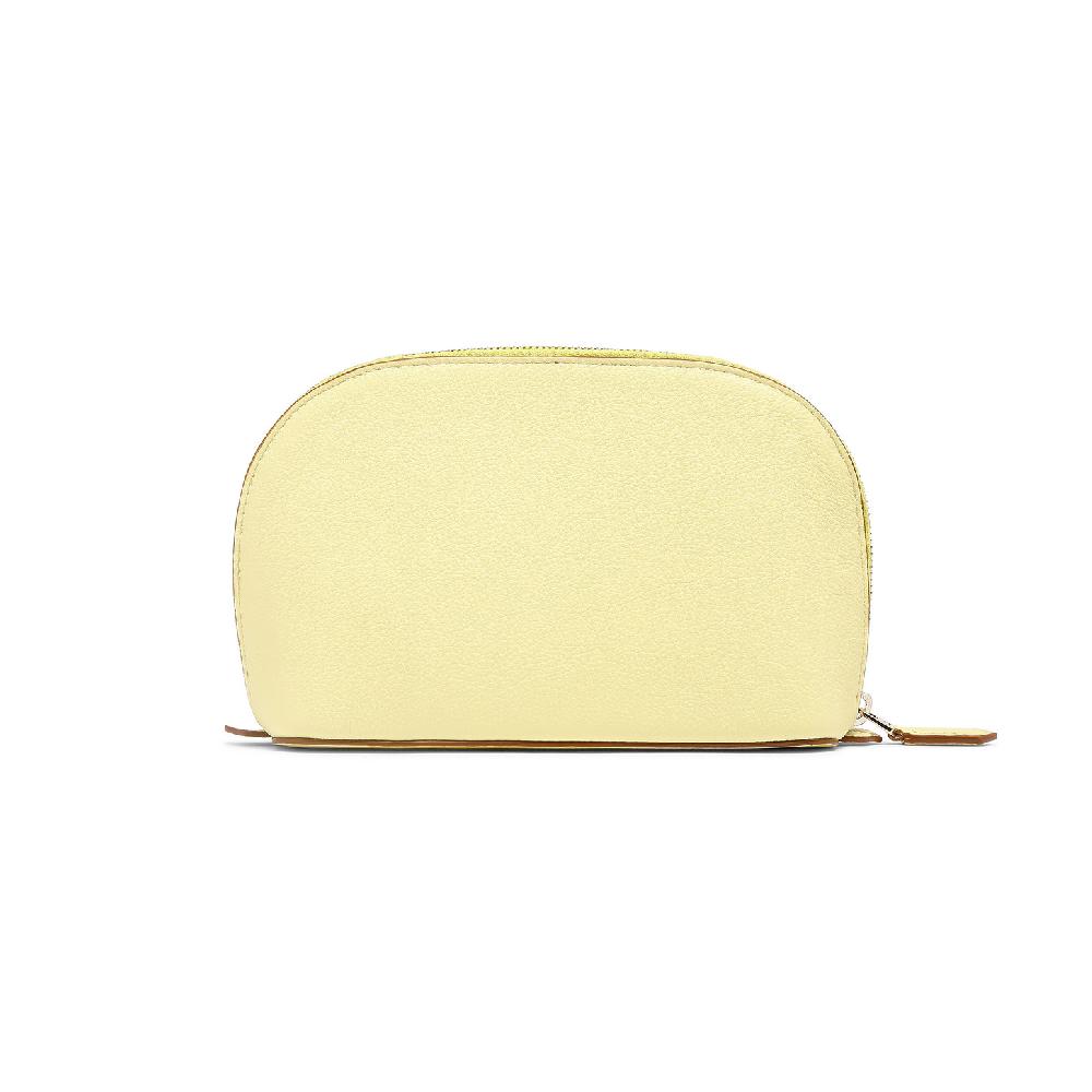 Santoni Pouch in pelle bottalata gialla Acquista Ora