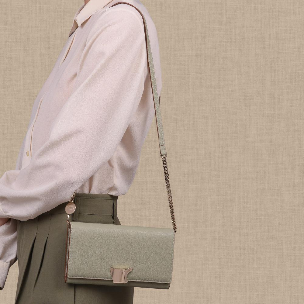 Santoni Borsa a tracolla in pelle verde Consegna Veloce