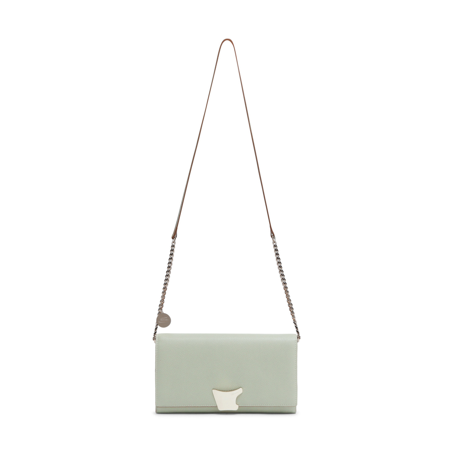 Santoni Borsa a tracolla in pelle verde Consegna Veloce