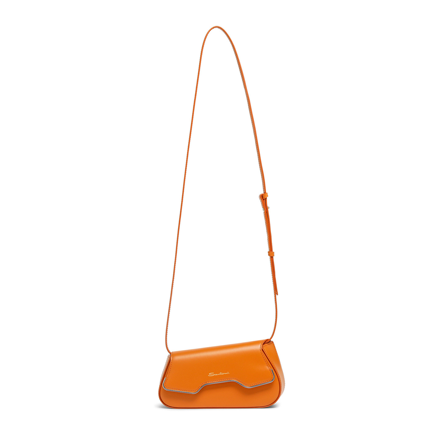 Santoni Borsa ThePluto a tracolla in pelle arancione Fino Al -60%