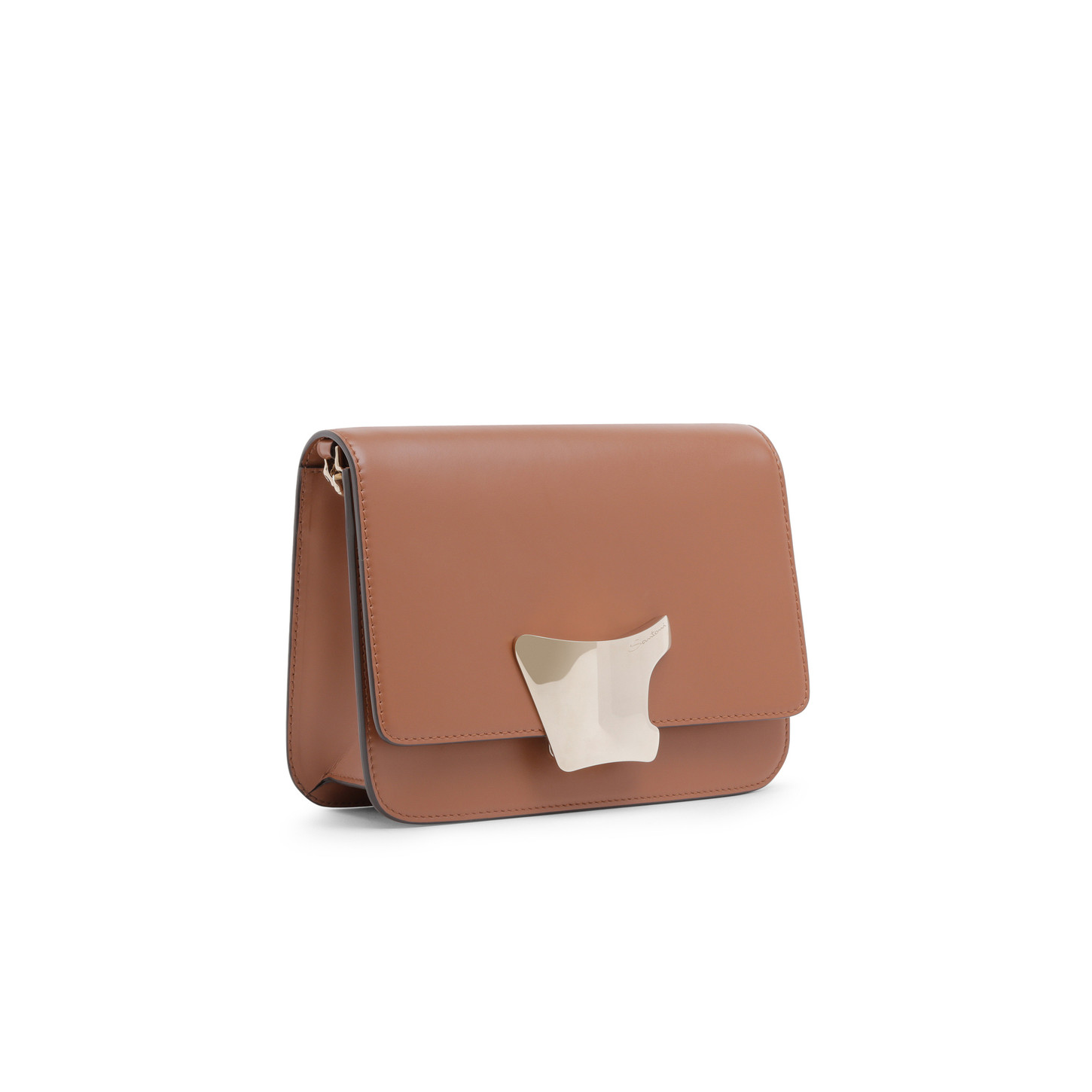 Santoni Borsa a tracolla in pelle marrone Convenienza