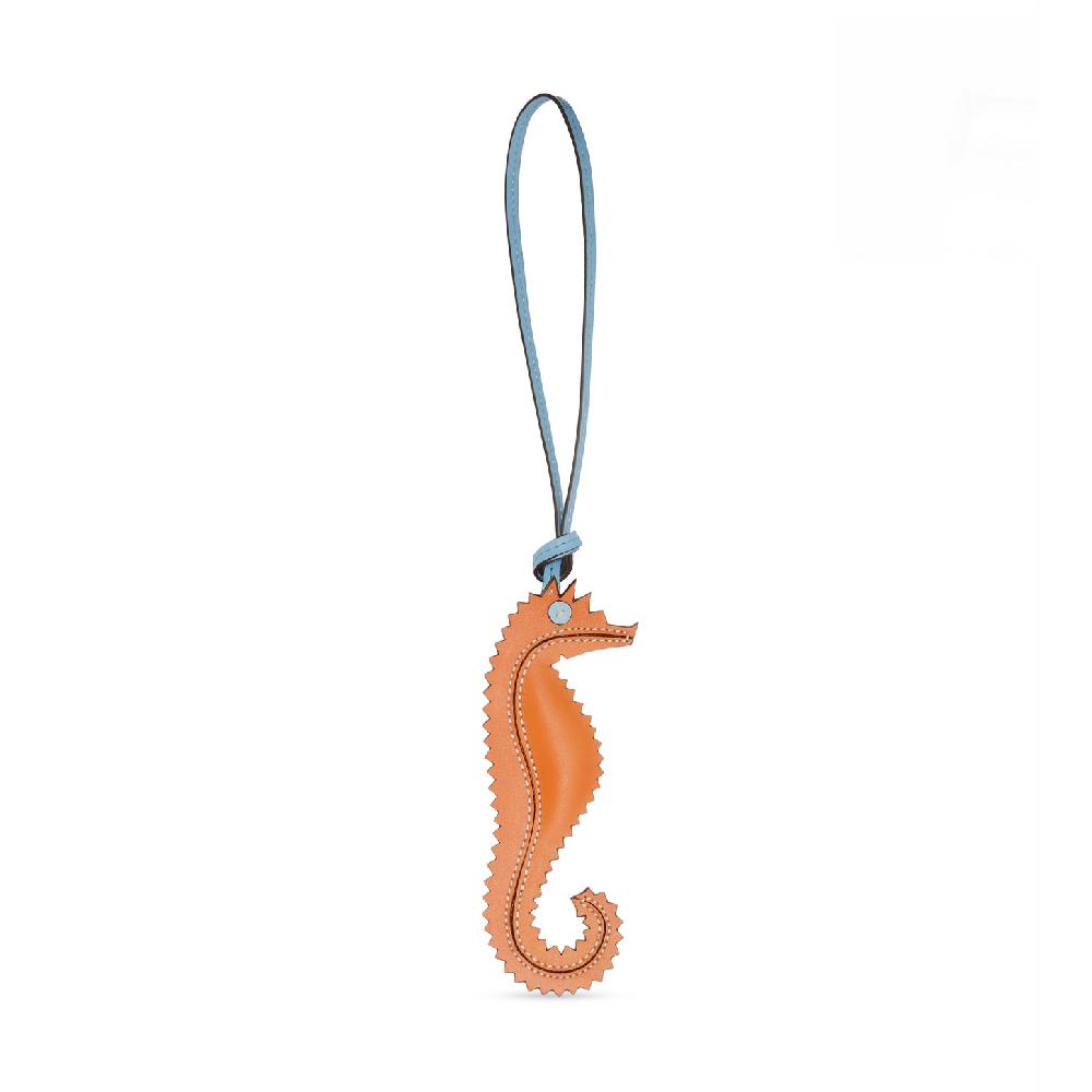 Santoni Charm cavalluccio marino in pelle arancione Online