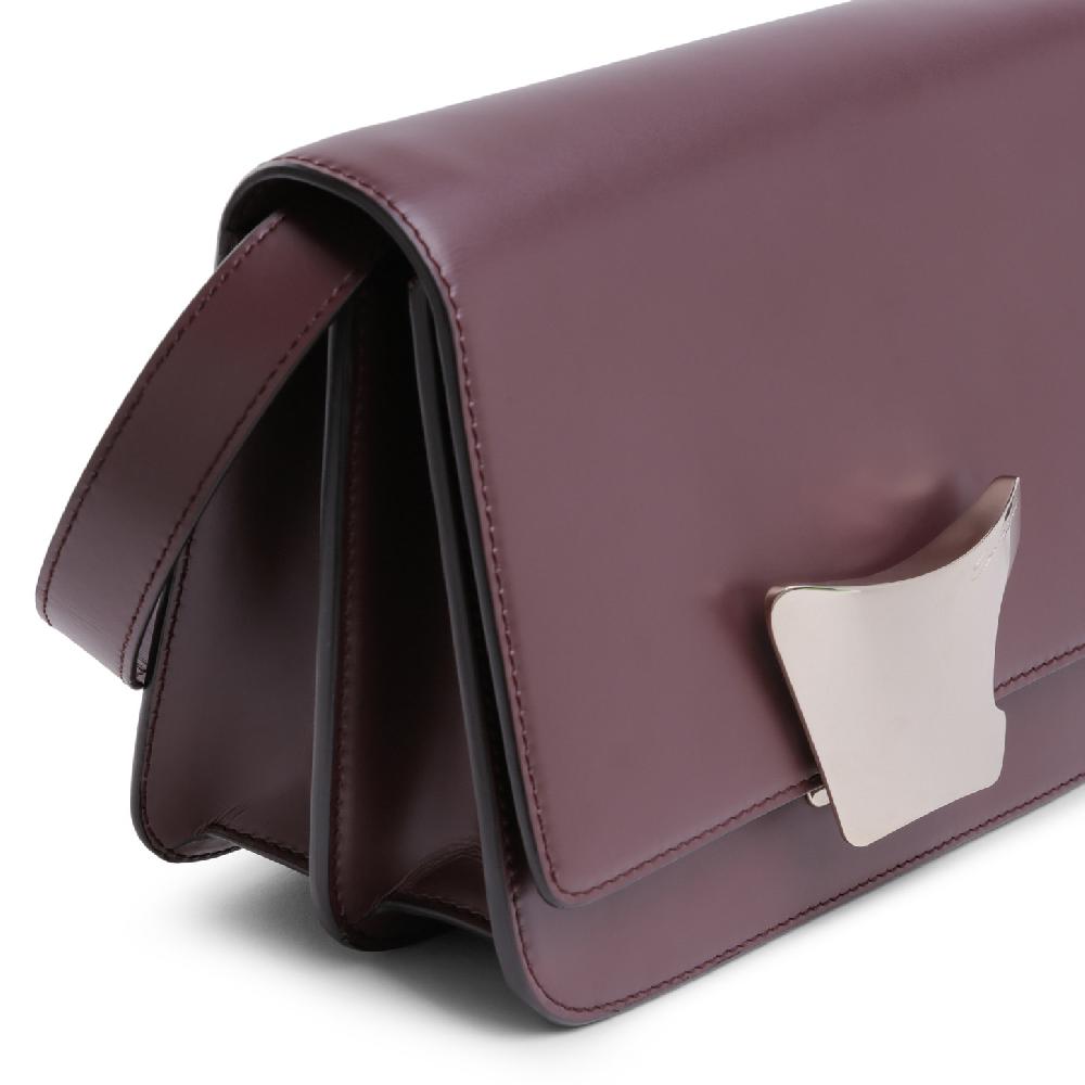 Santoni Borsa a tracolla in pelle bordeaux Outlet