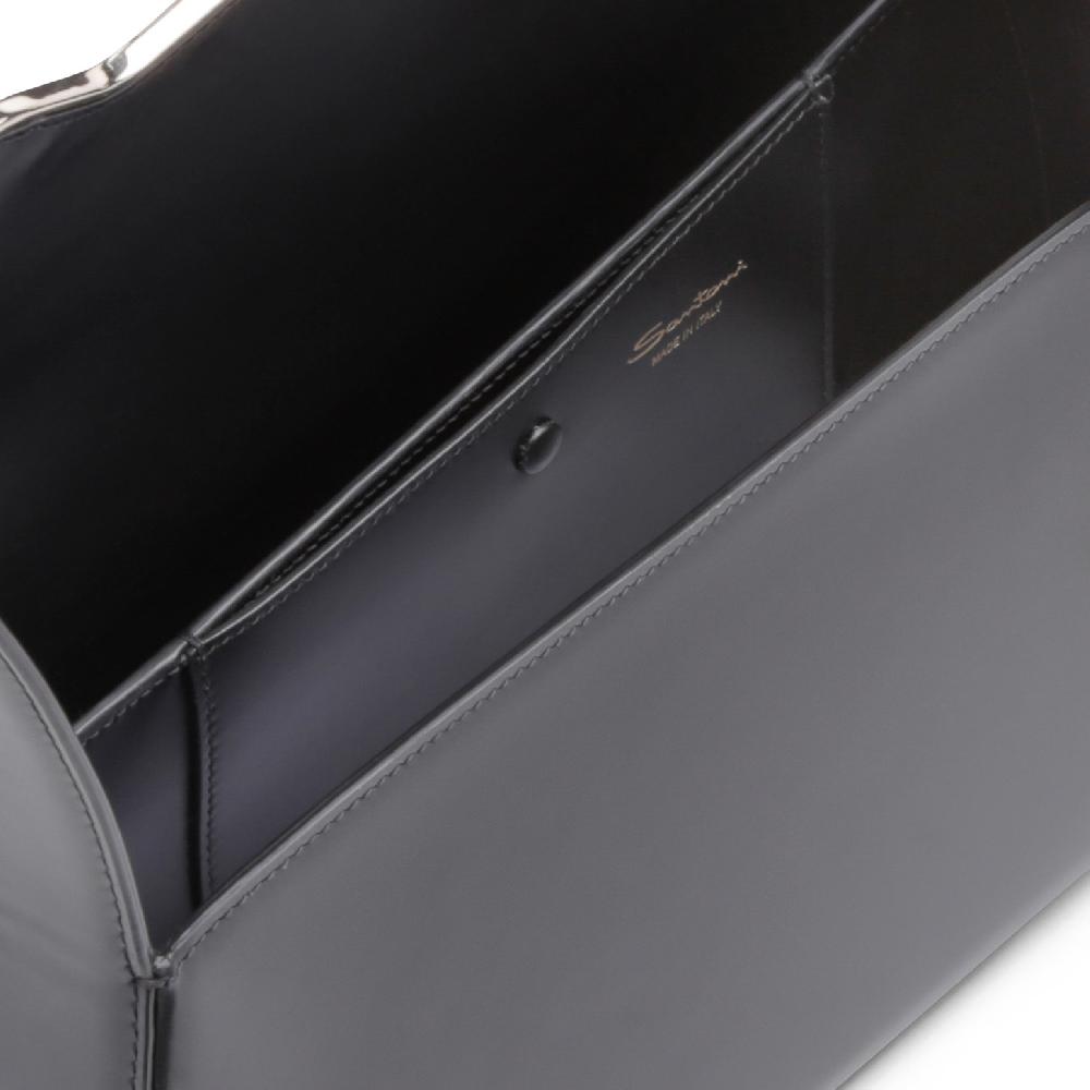 Santoni Borsa ThePluto in pelle nera Saldi