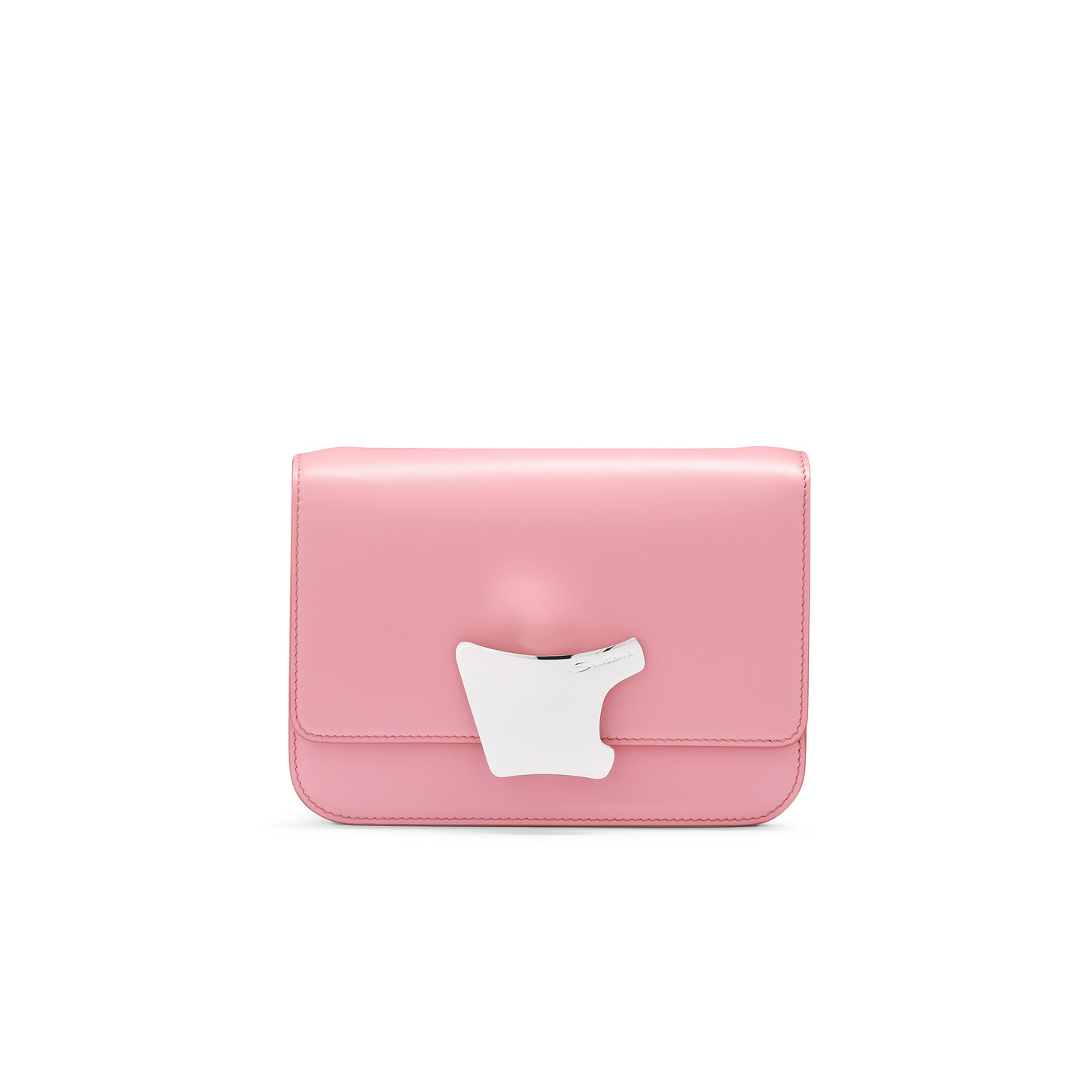 Santoni Borsa a tracolla in pelle rosa Offerte