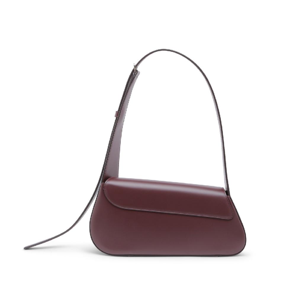 Santoni Borsa ThePluto in pelle bordeaux Vendita Calda