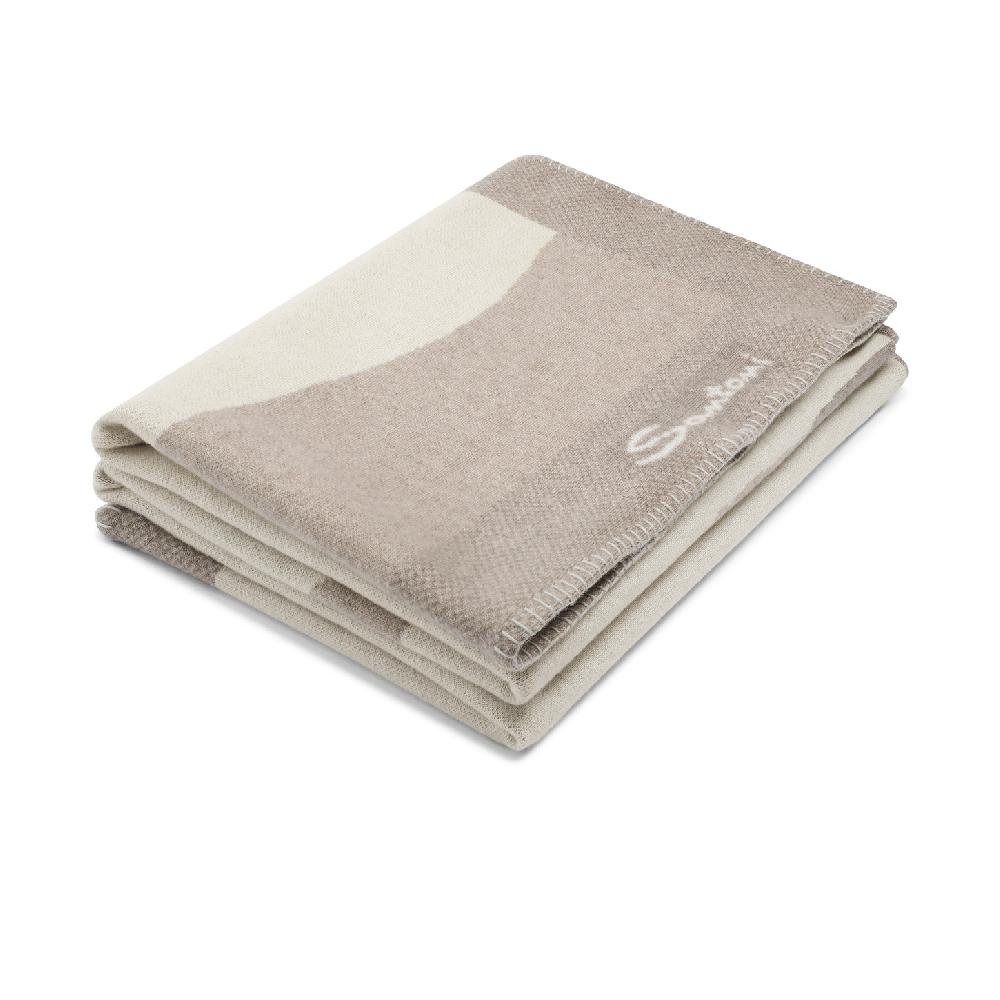 Santoni Coperta in cashmere beige In Saldo