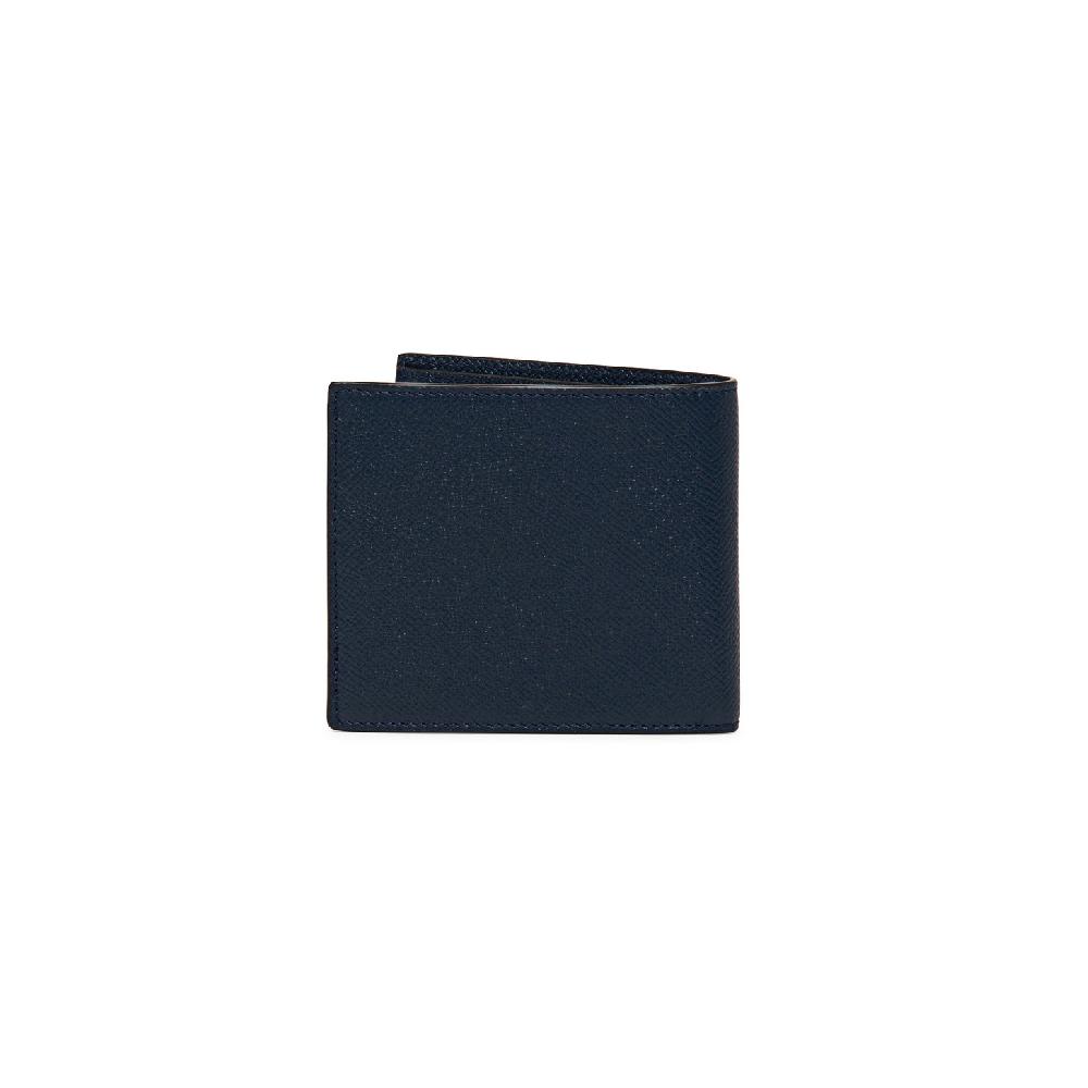 Santoni Portafoglio in saffiano blu Promozione