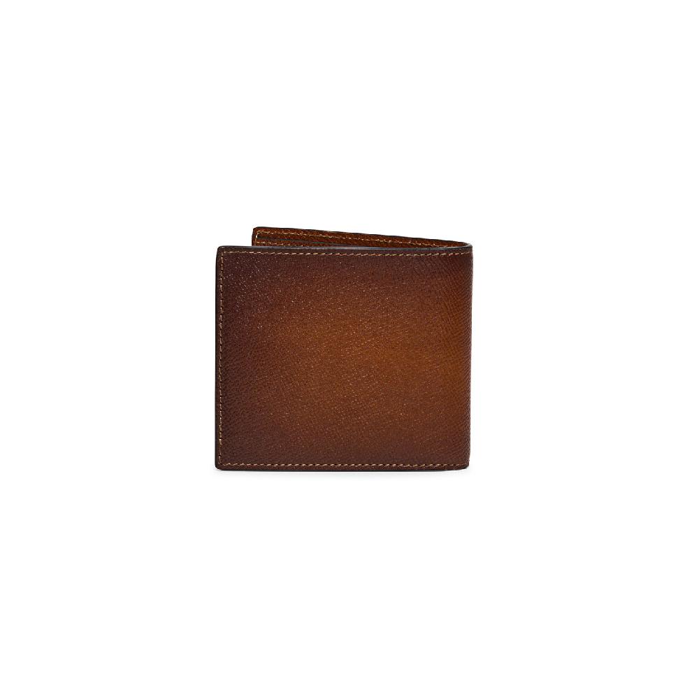 Santoni Portafoglio in saffiano marrone Acquista Ora