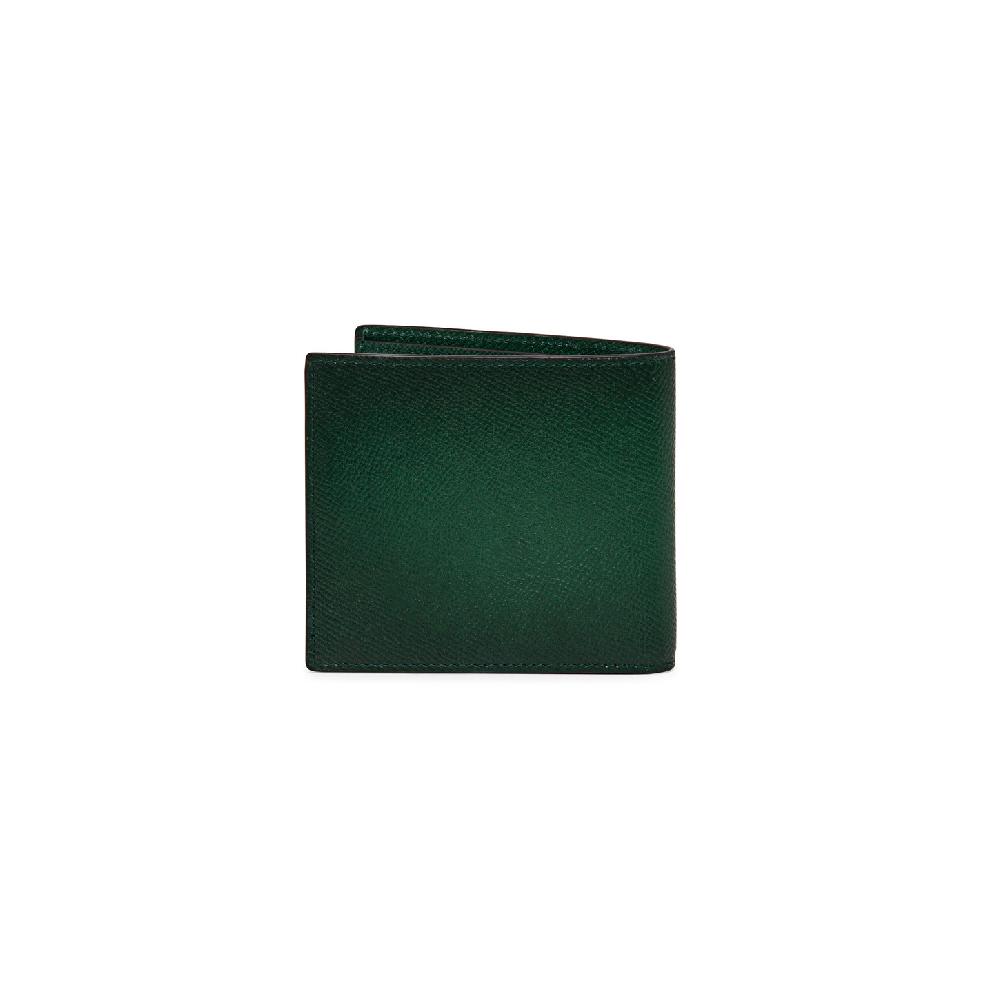 Santoni Portafoglio in saffiano verde Consegna Veloce
