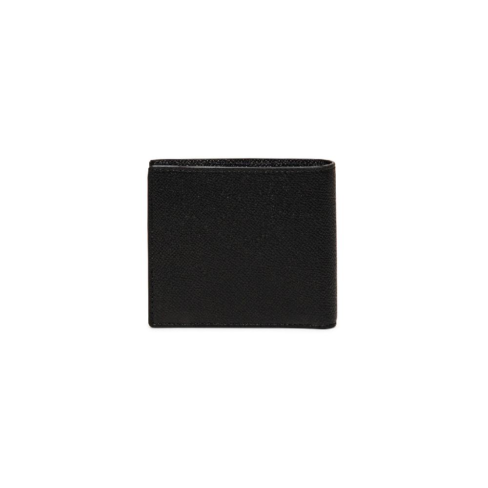 Santoni Portafoglio con porta monete in saffiano nero Shopping Online