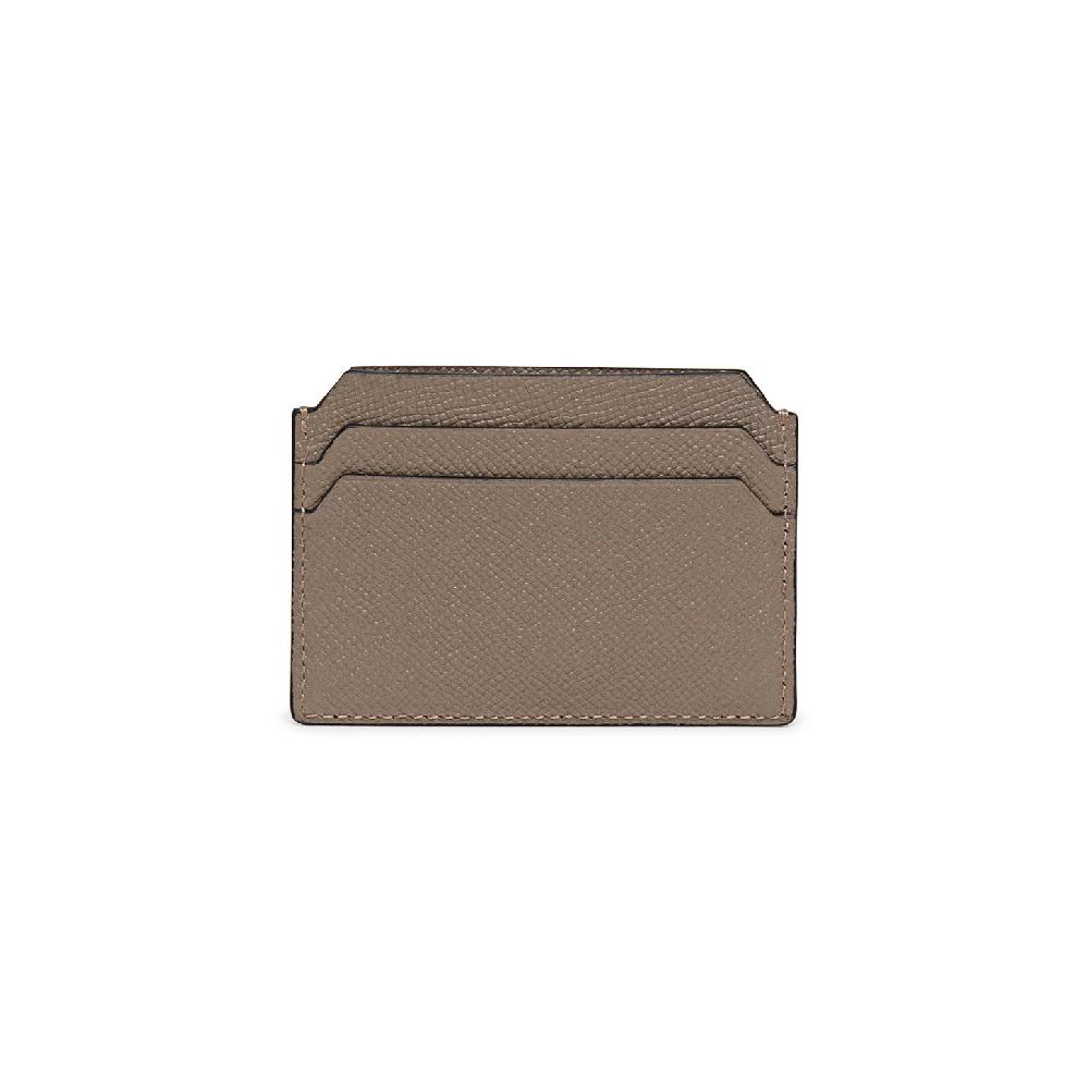 Santoni Porta carte di credito in saffiano beige Affare Del Giorno
