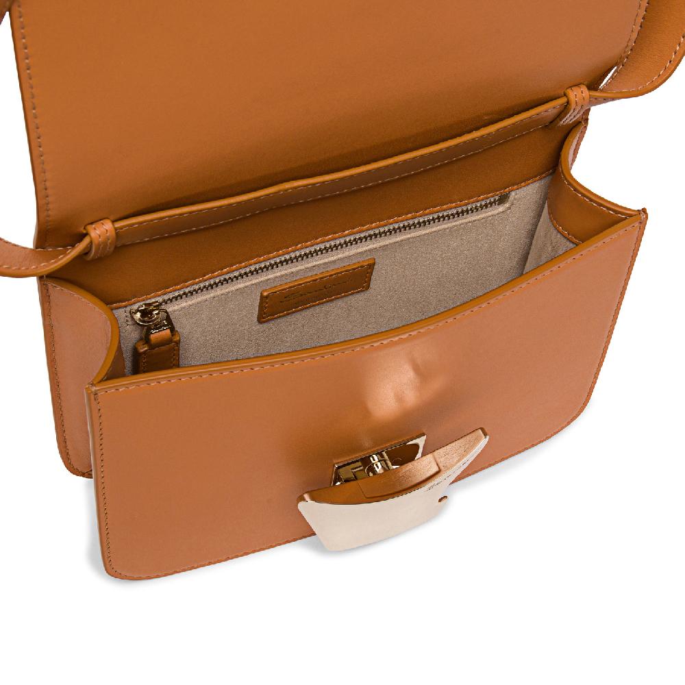 Santoni Borsa a tracolla in pelle marrone Novità