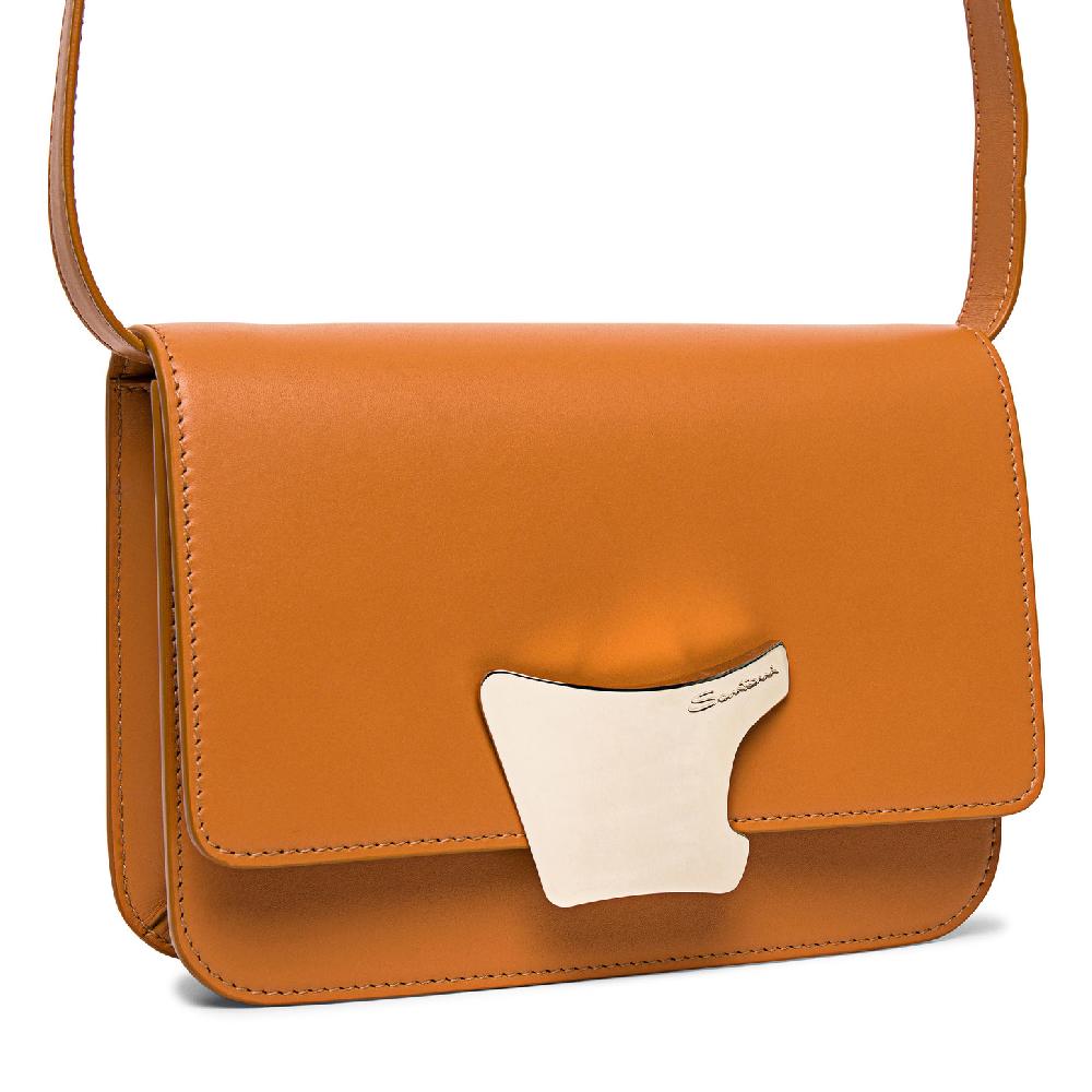 Santoni Borsa a tracolla in pelle marrone Novità