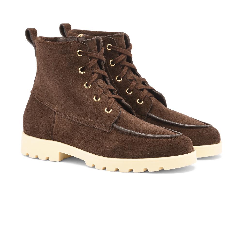 Santoni Stivaletto da donna in suede testa di moro Offerte