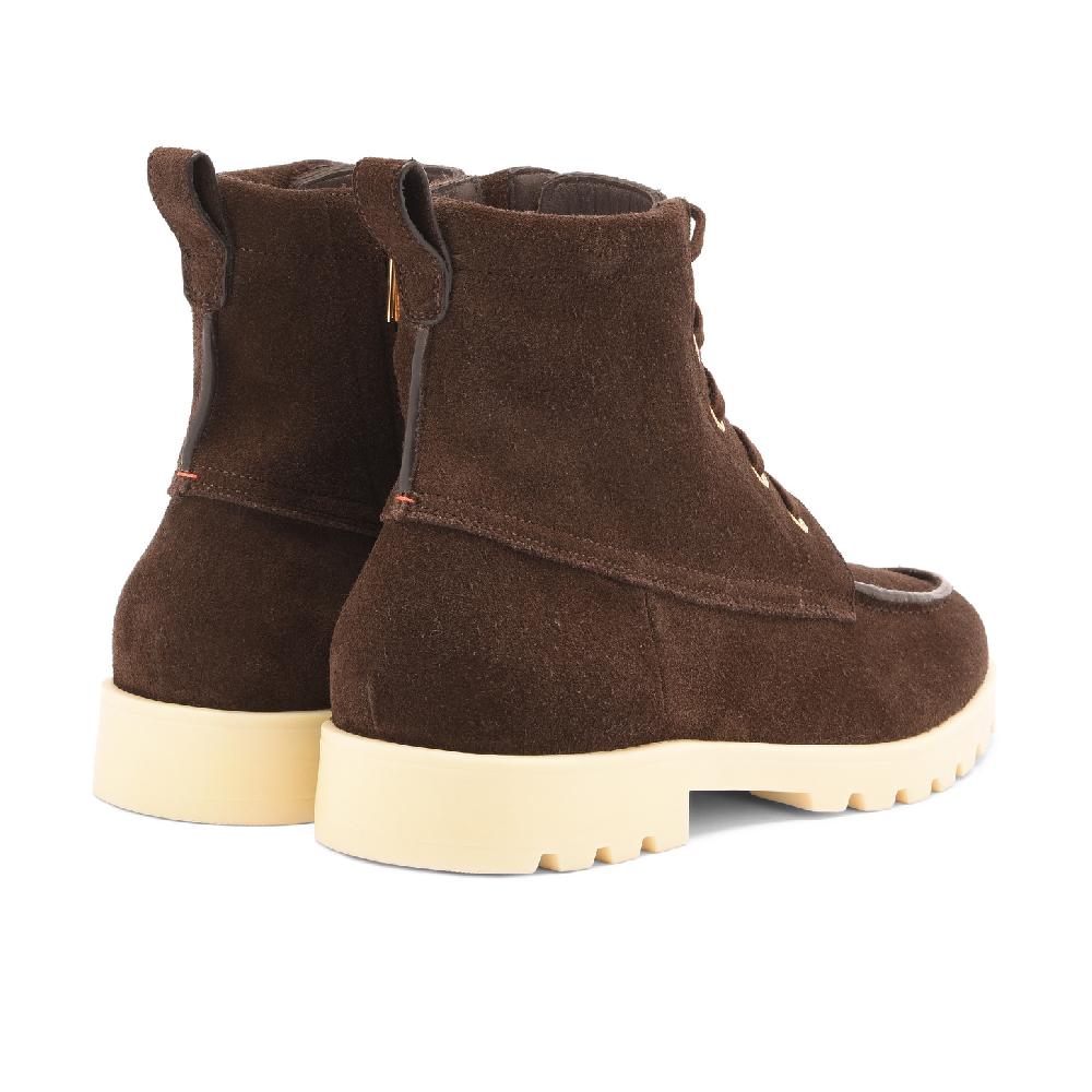 Santoni Stivaletto da donna in suede testa di moro Offerte