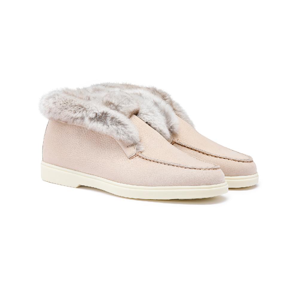 Santoni Stivaletto desert da donna in nabuk rosa Hotsell