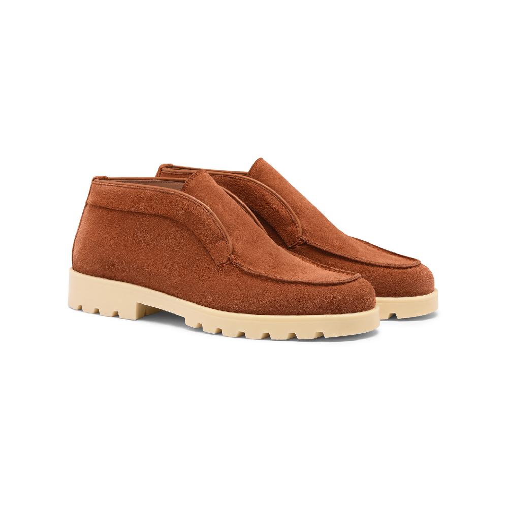 Santoni Stivaletto desert da donna in suede arancione Saldi Di Fabbrica