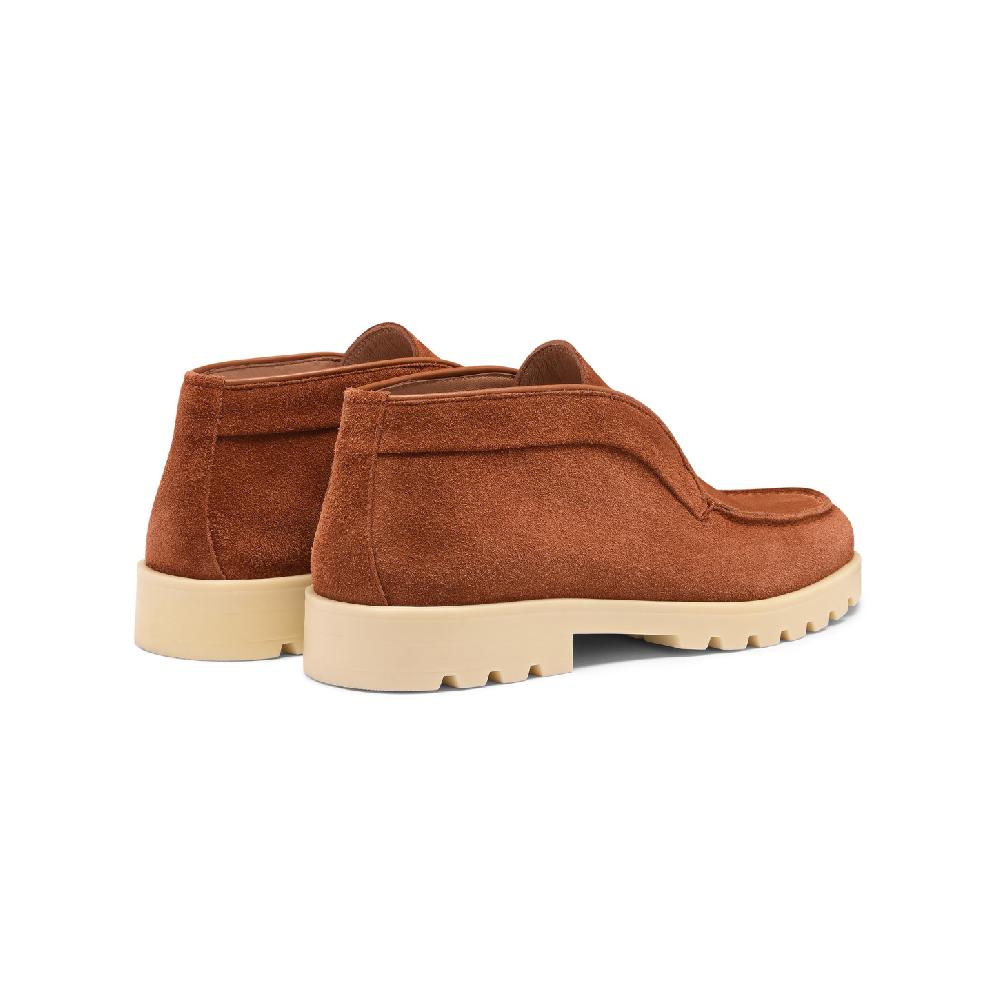Santoni Stivaletto desert da donna in suede arancione Saldi Di Fabbrica