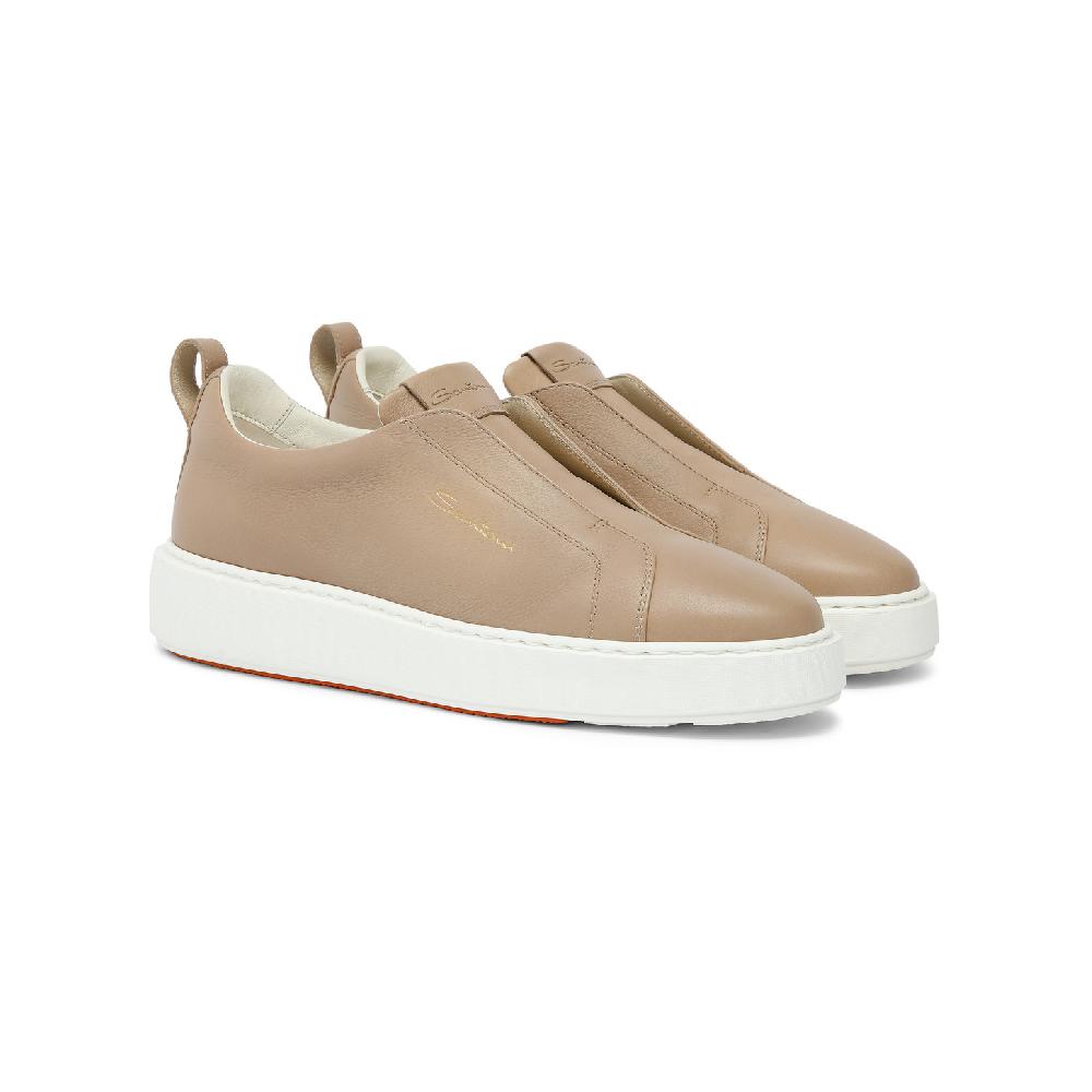 Santoni Sneaker slip-on da donna in pelle rosa I Più Venduti
