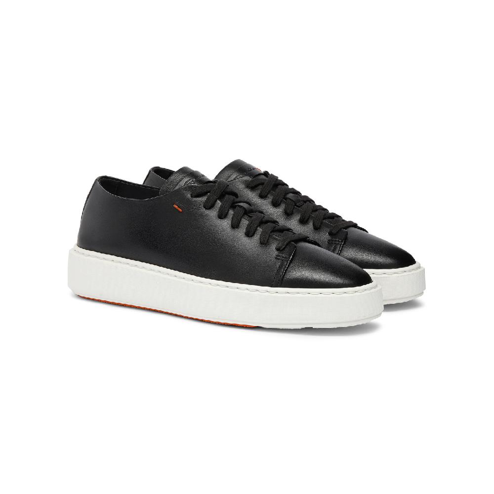 Santoni Sneaker da donna in pelle nera In Linea