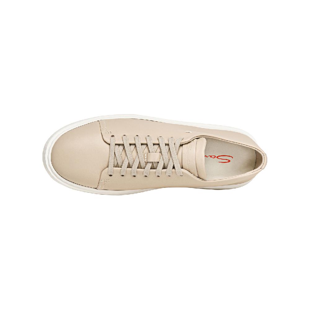Santoni Sneaker da donna in pelle beige Nuovo