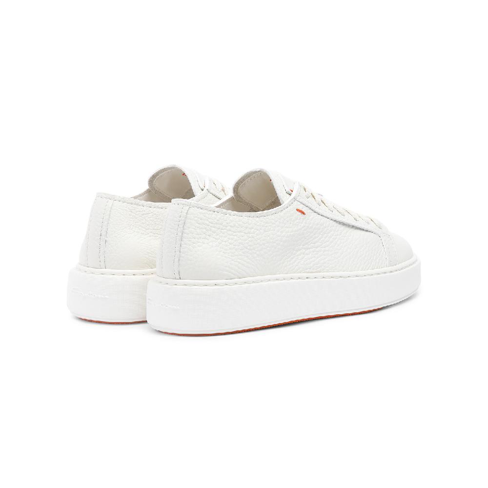 Santoni Sneaker da donna in pelle bottalata bianca Qualità