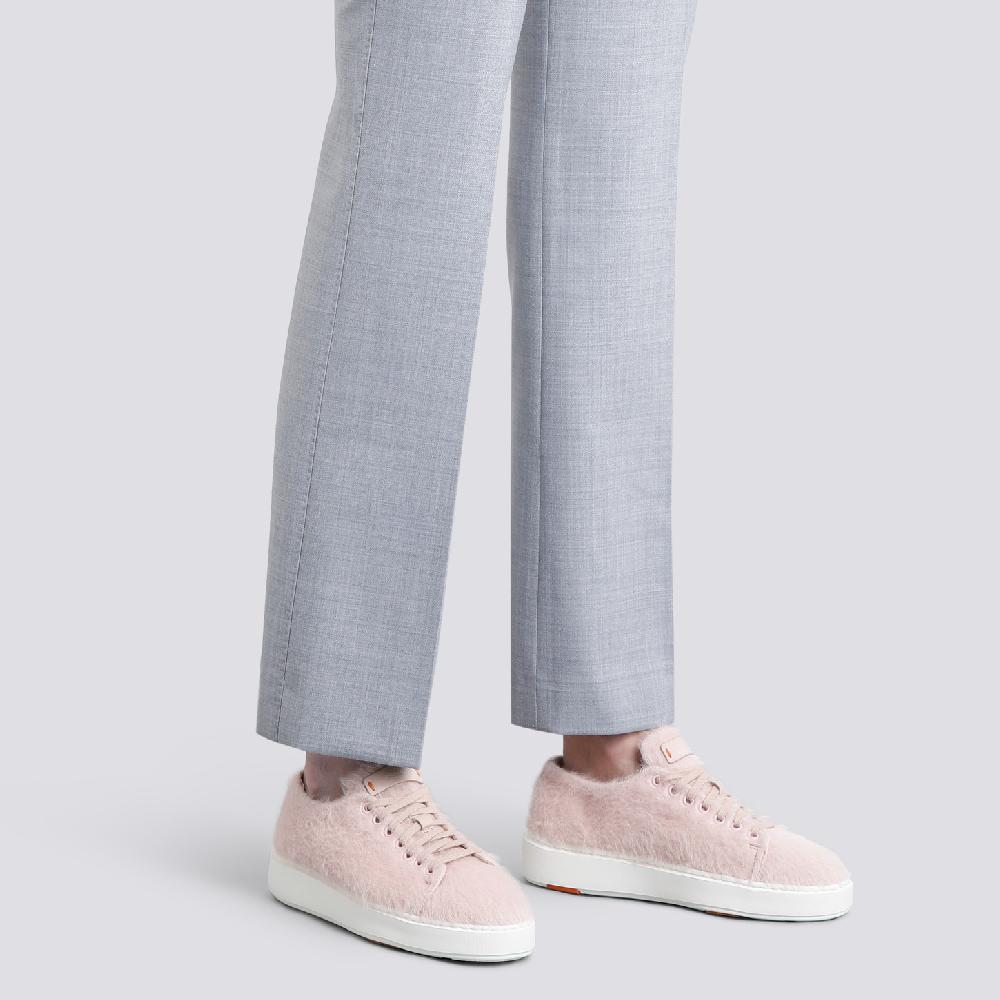 Santoni Sneaker da donna in lana rosa Vendita