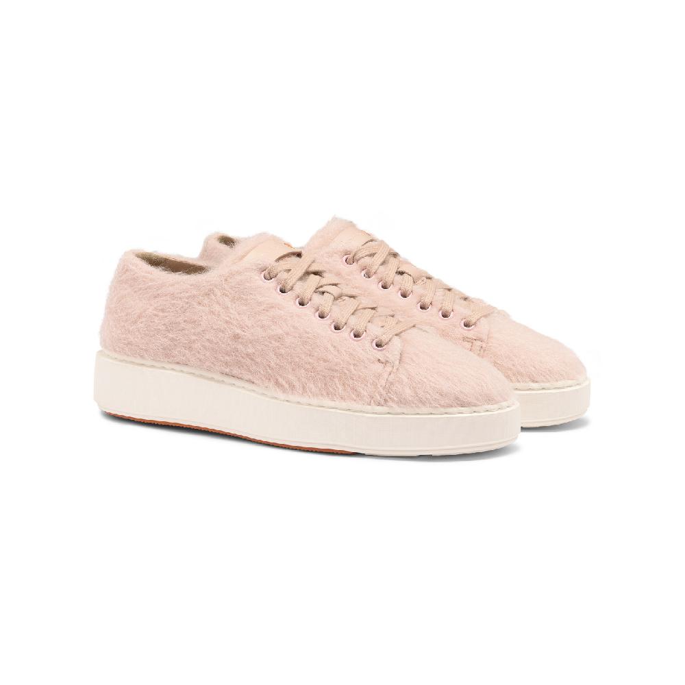 Santoni Sneaker da donna in lana rosa Vendita