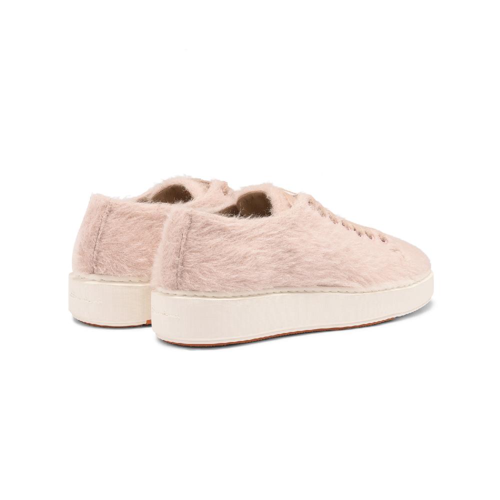 Santoni Sneaker da donna in lana rosa Vendita
