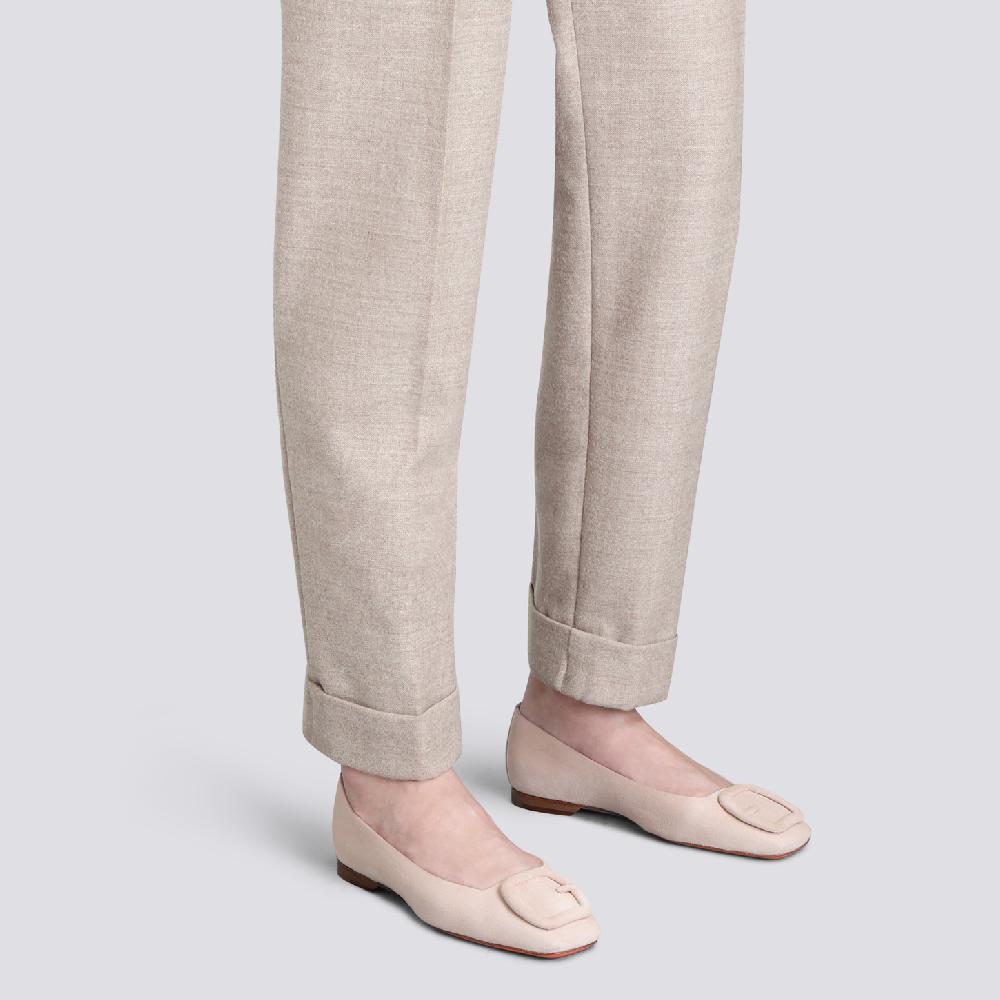 Santoni Ballerina da donna in suede rosa Negozi Online