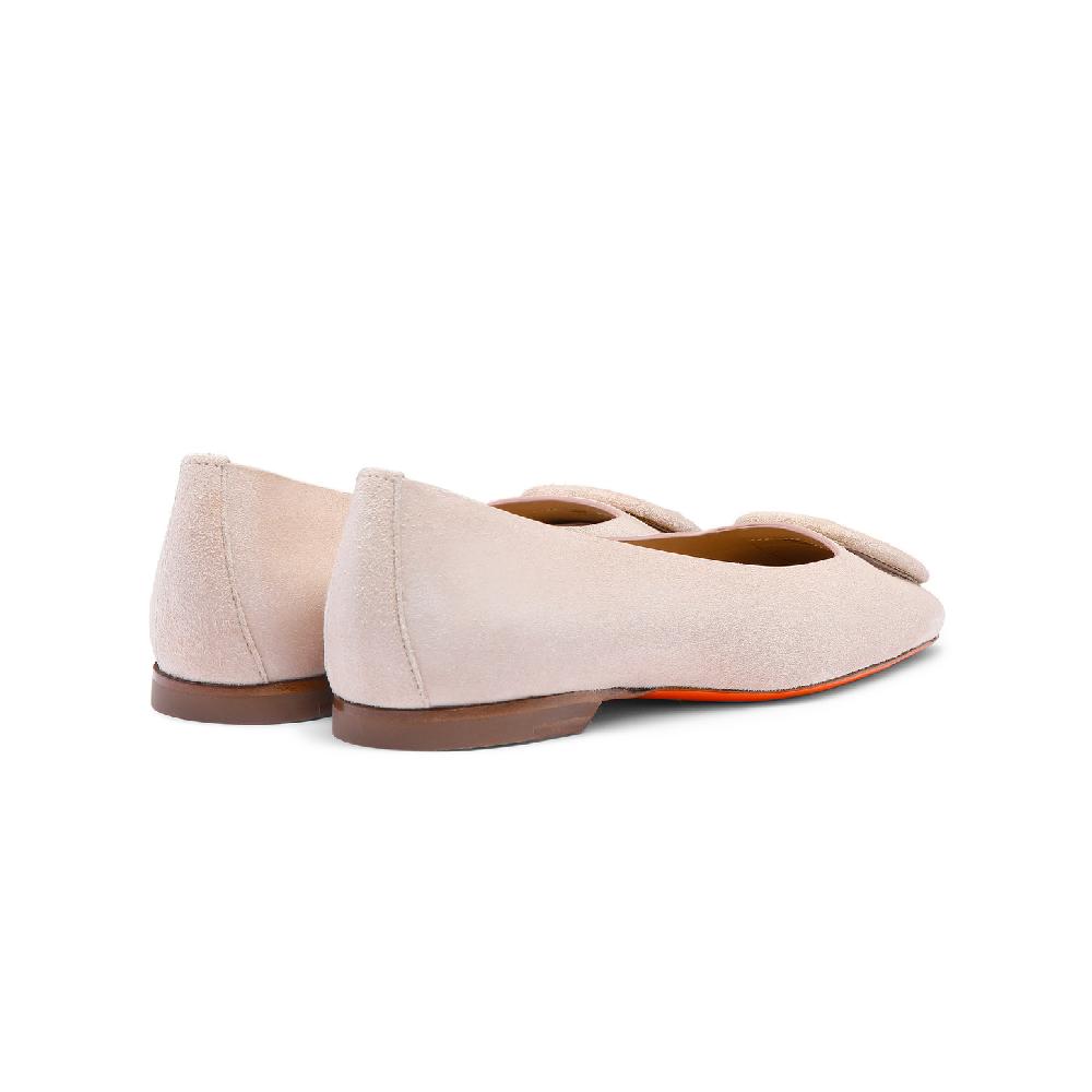 Santoni Ballerina da donna in suede rosa Negozi Online