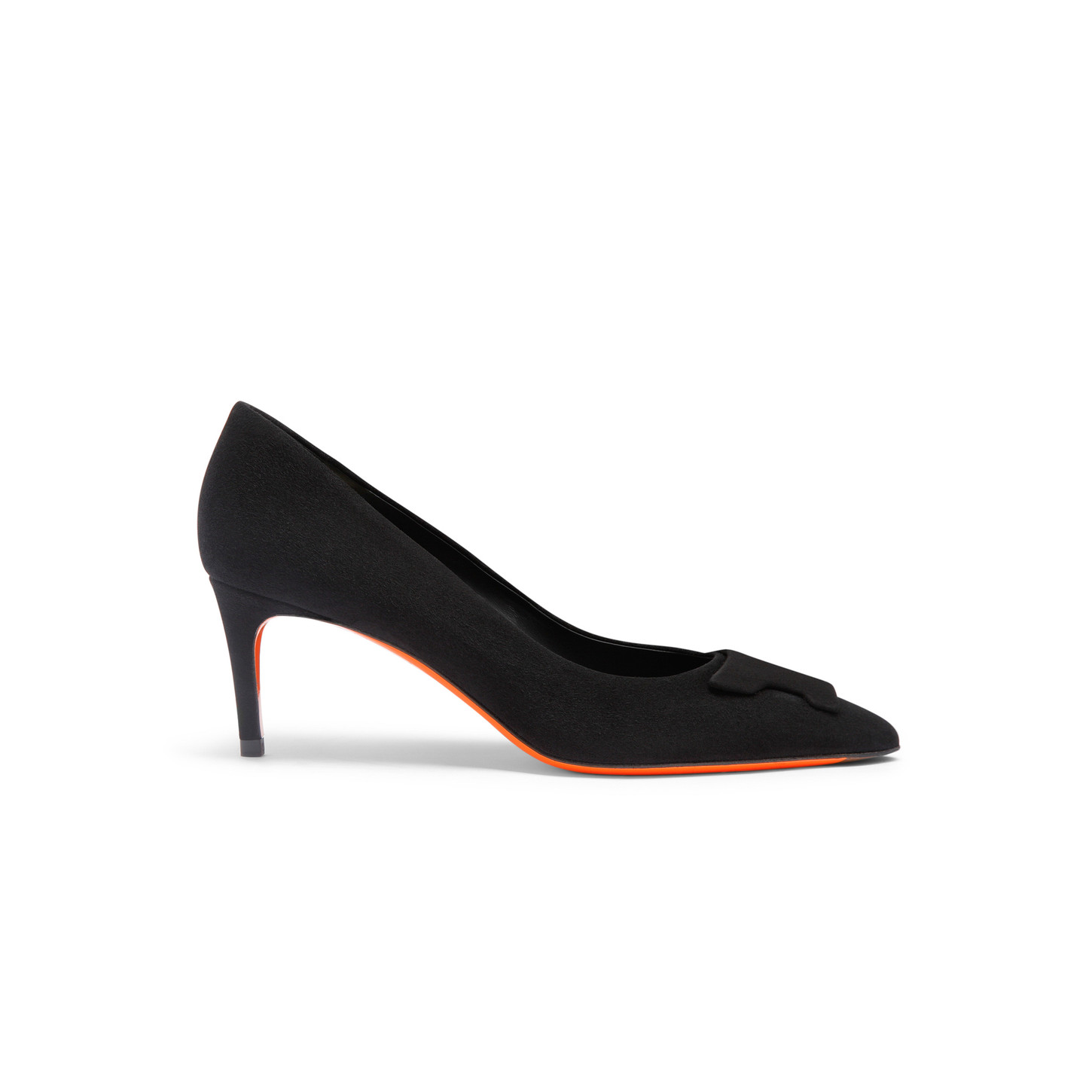 Santoni Décolletés tacco medio Santoni Sibille da donna in suede nero