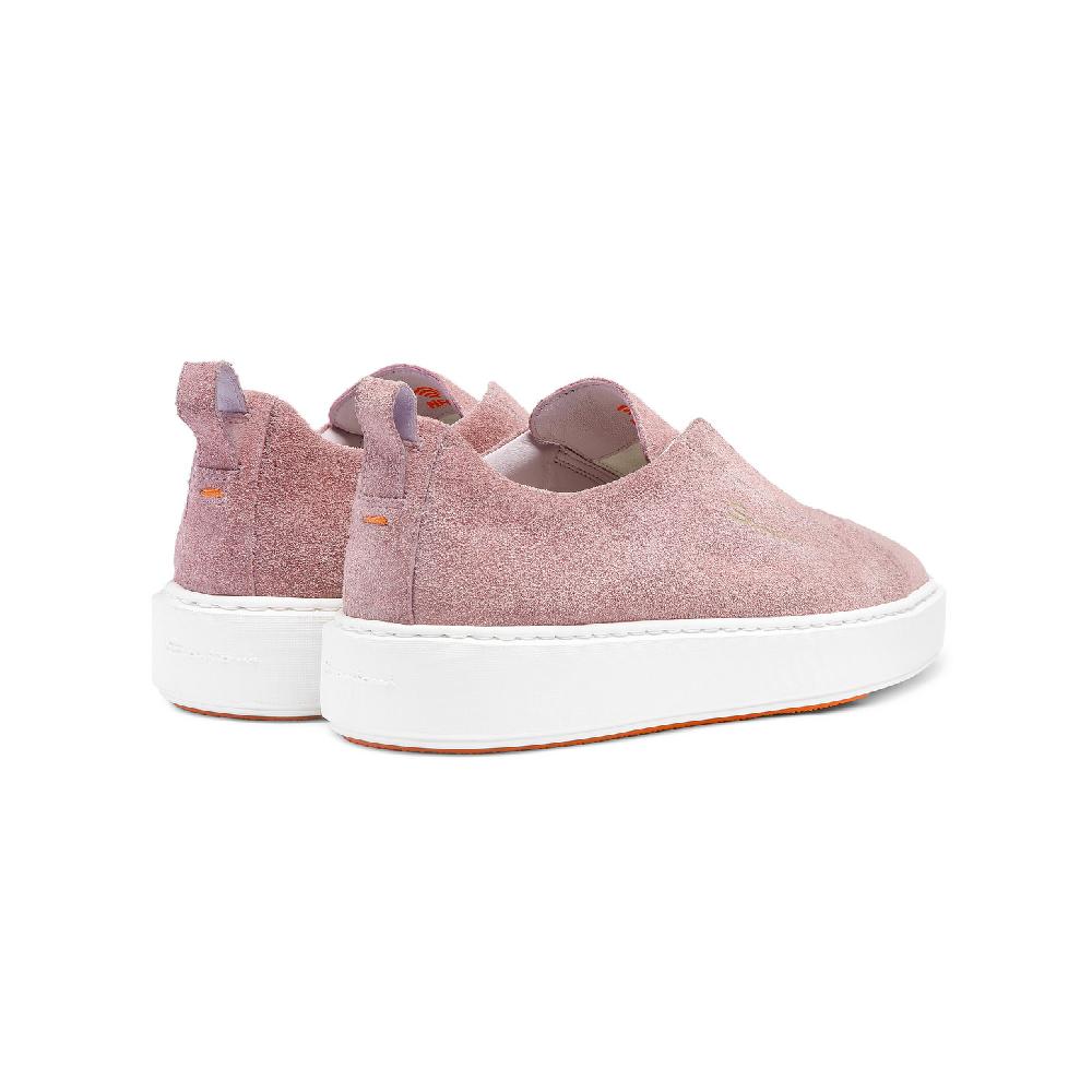 Santoni Sneaker slip-on da donna in suede rosa Online