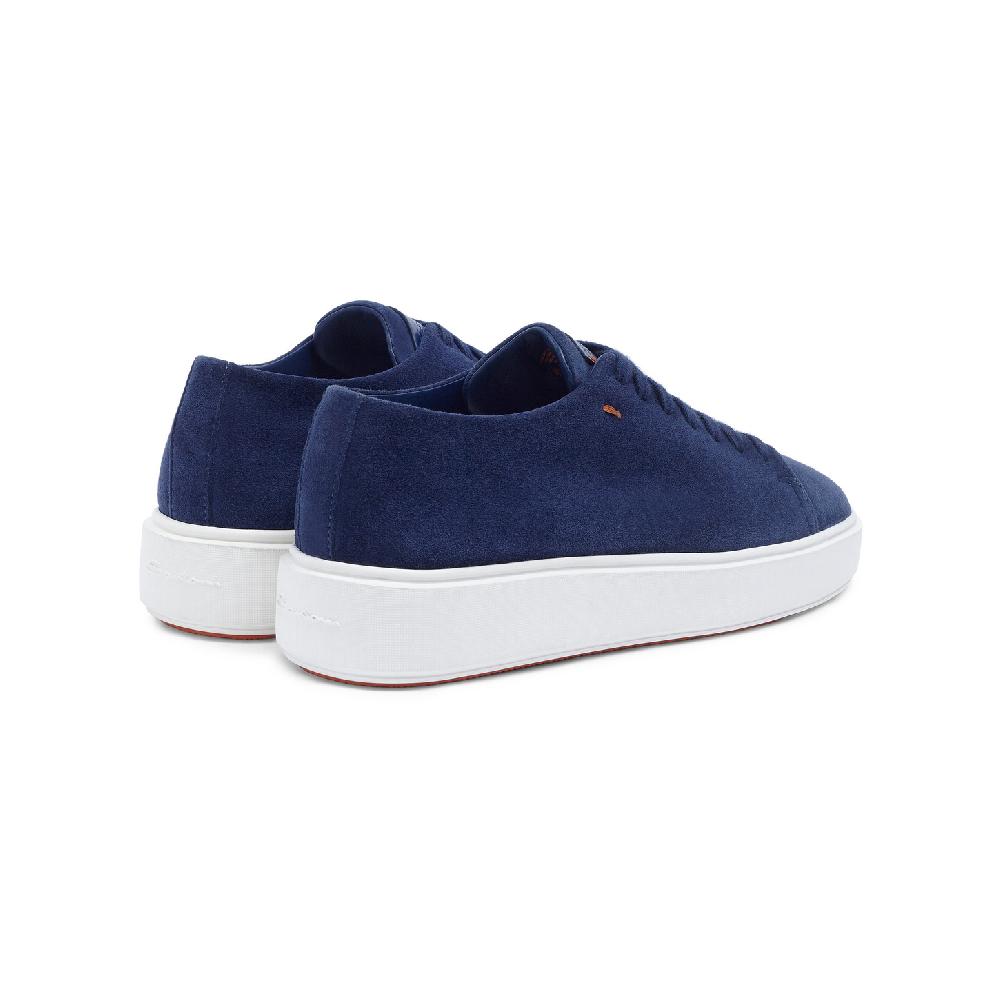 Santoni Sneaker da donna in suede blu In Vendita