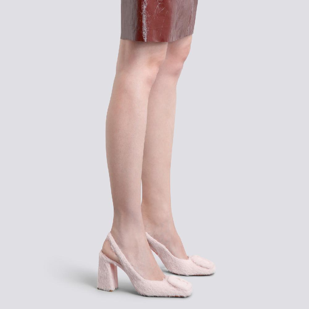 Santoni Décolletés tacco alto da donna in lana rosa Vendita Calda