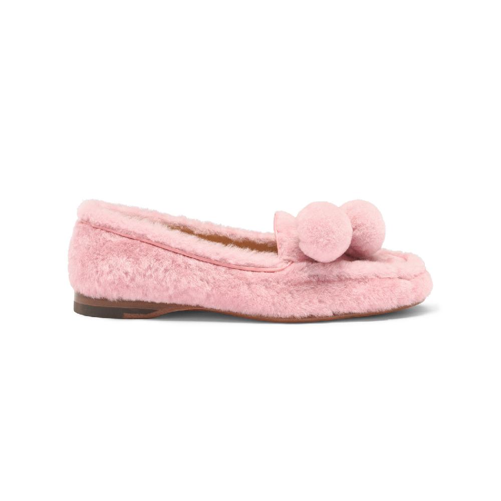 Santoni Mocassino Andrea da donna in pelliccia rosa I Più Venduti