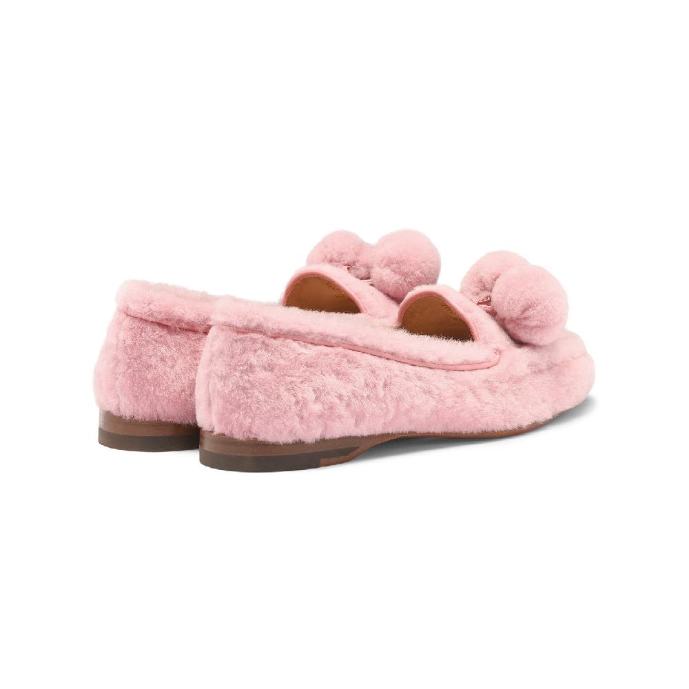 Santoni Mocassino Andrea da donna in pelliccia rosa I Più Venduti