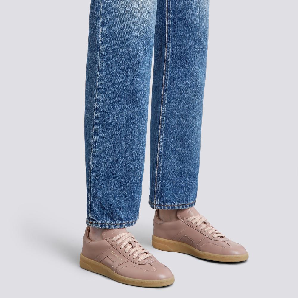 Santoni Sneaker DBS Oly da donna in pelle bottalata rosa Vendite Flash